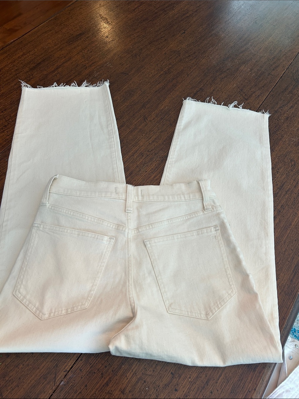 Madewell The Perfect VTG Wide-Leg Crop Jean in Off-White NWT 26 - Picture 5 of 9